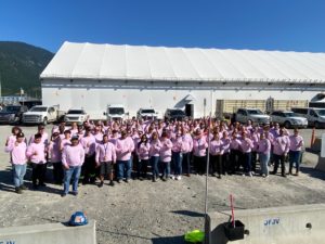 AMECO Employees wear pink shirts on Wednesday to celebrate Pink Shirt Day year-round. 