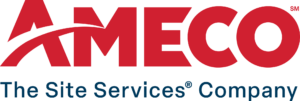 AMECO - The Site Services® Company logo. 